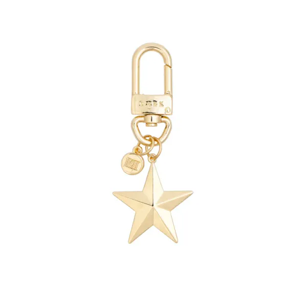 Dark Metal Sign Bag Charm Star