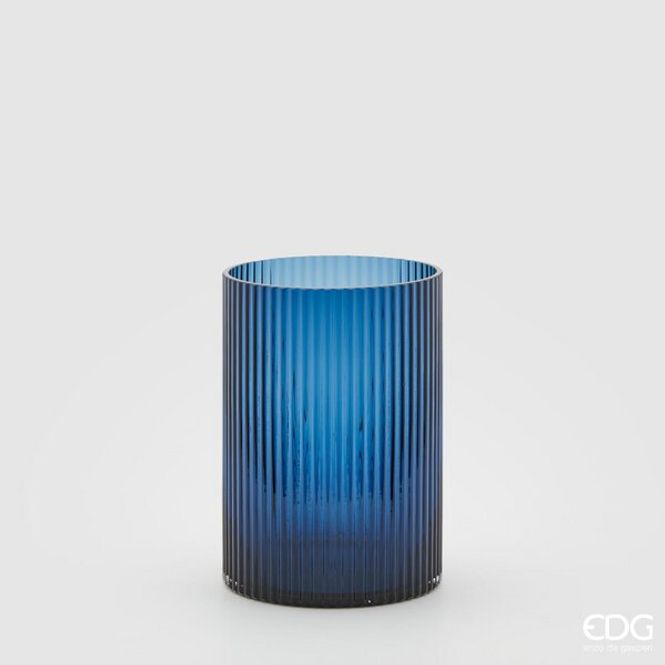 Hovedbilde EDG Glassvase Blå Liten