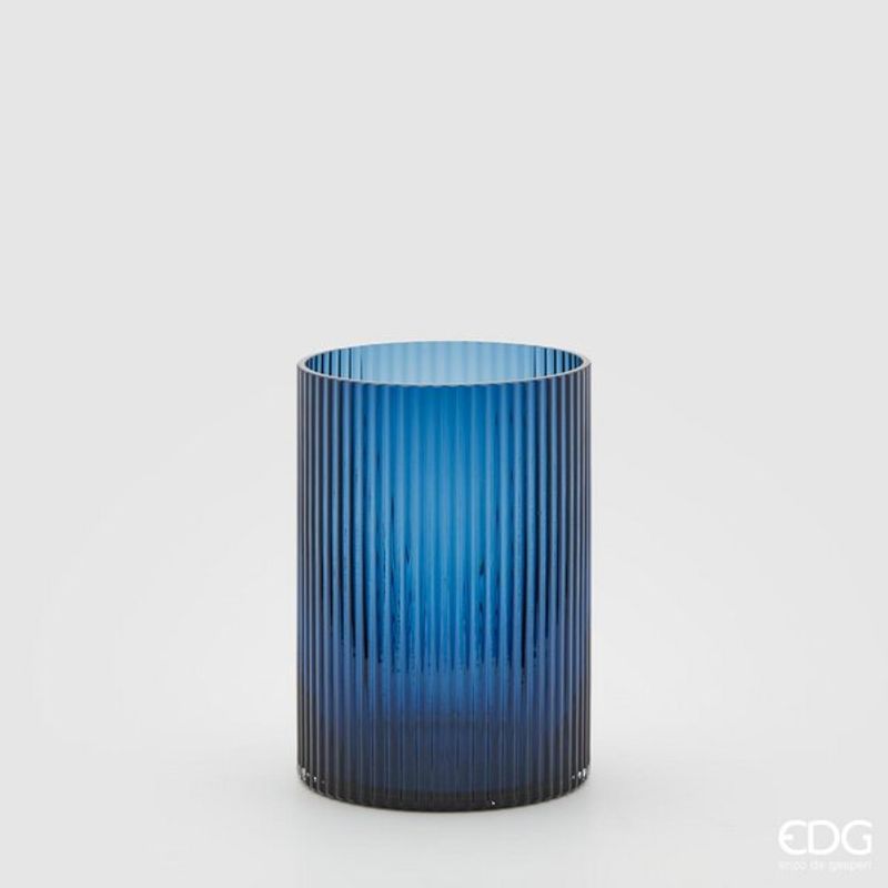 EDG Glassvase Blå Liten