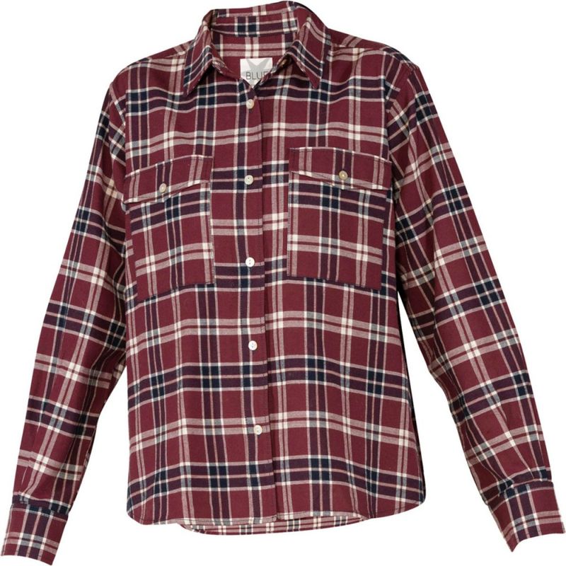 Blue Sportswear Minnie Rutete Skjorte Burgundy Check